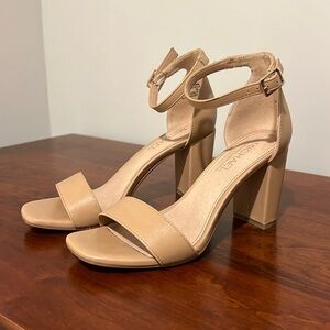 Nude, Open Toe Heel